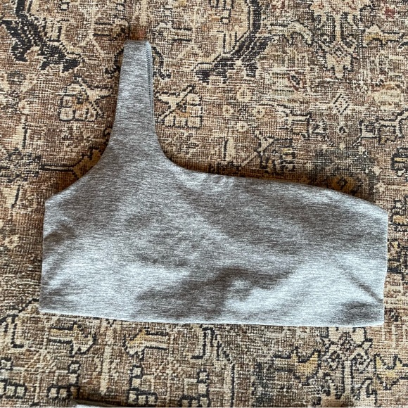 Aerie Offline Active/Lounge Set - One Shoulder Sports Bra + Bike Shorts - S - Picture 3 of 4